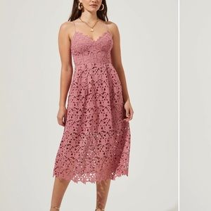 ASTR The Label Lace midi dress